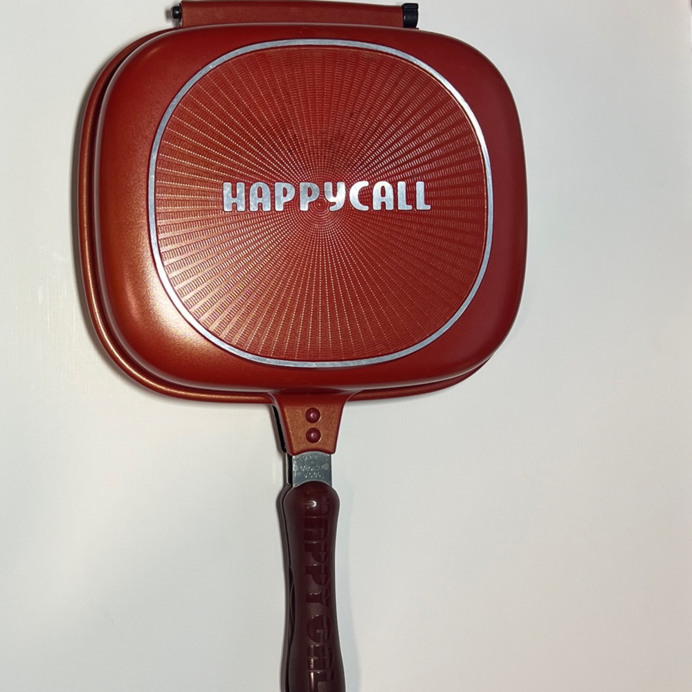 Happycall Red Double-Sided Grill Pan